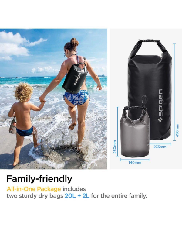 Spigen A630 УНИВЕРСАЛЬНАЯ ВОДОНЕПРОНИЦАЕМАЯ СУМКА ЧЕРНАЯ