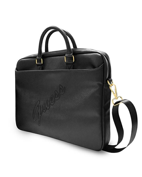 Guess Bag GUCB15PUSASBK 16 "black | black Saffiano Script