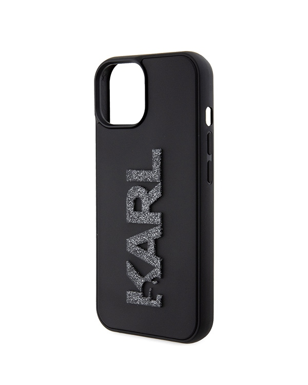 Karl Lagerfeld KLHCP15S3DMBKCK iPhone 15 6.1" czarny|black hardcase 3D Rubber Glitter Logo