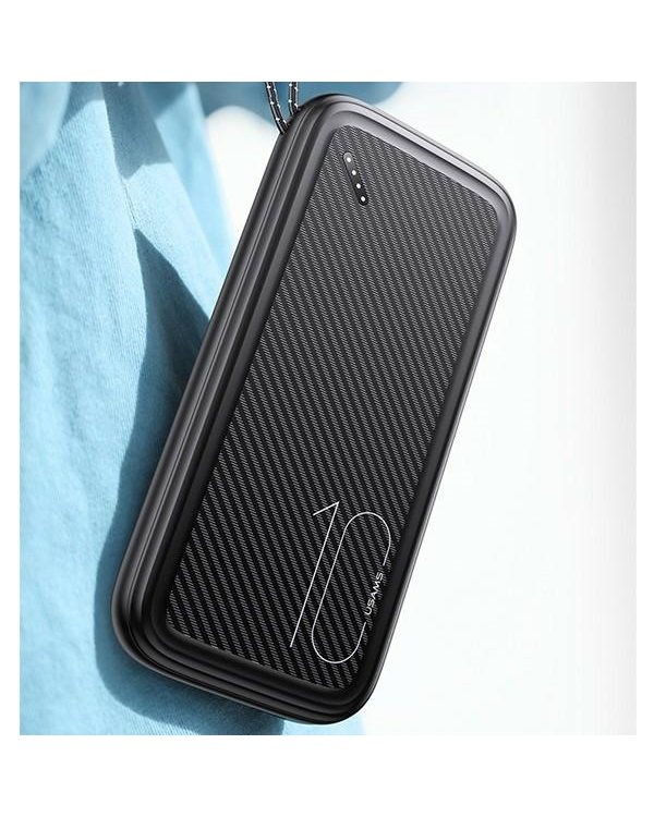 USAMS Powerbank PB56 10000mAh 2xUSB | USB-C | MicroUSB Fast Charge zielony| dark green 10KCD15003 (US-CD150)