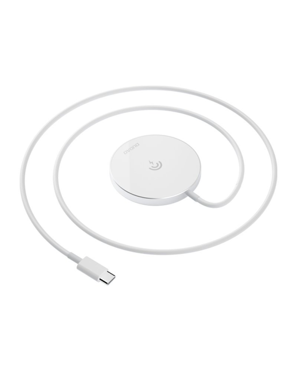 Dudao 15 W magnetic wireles Charger + 20 W wall charger included (MagSafe compatible) white (A12XS)