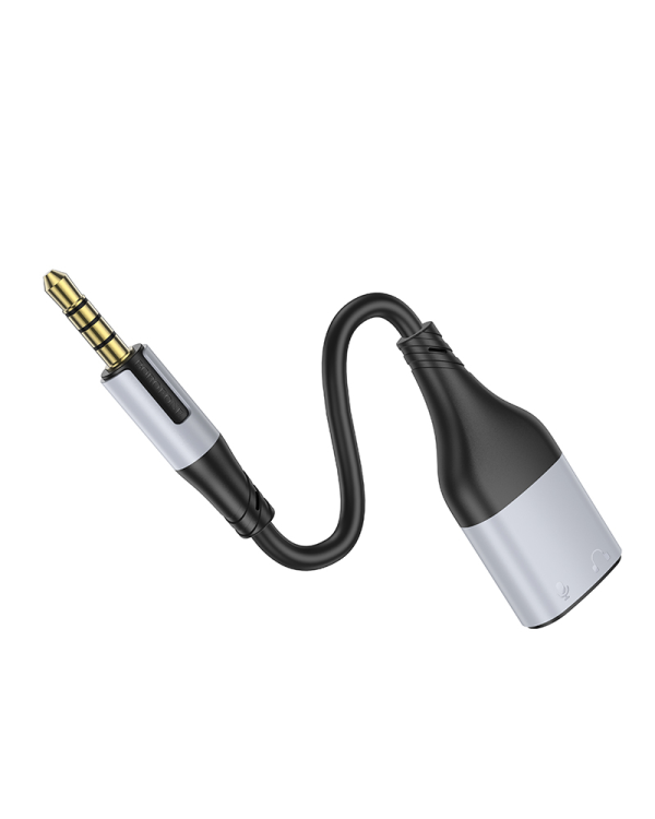 Borofone Cable BL19 Creator 2 in 1 - jack 3,5mm male to 2xjack 3,5mm female - 15 cm black