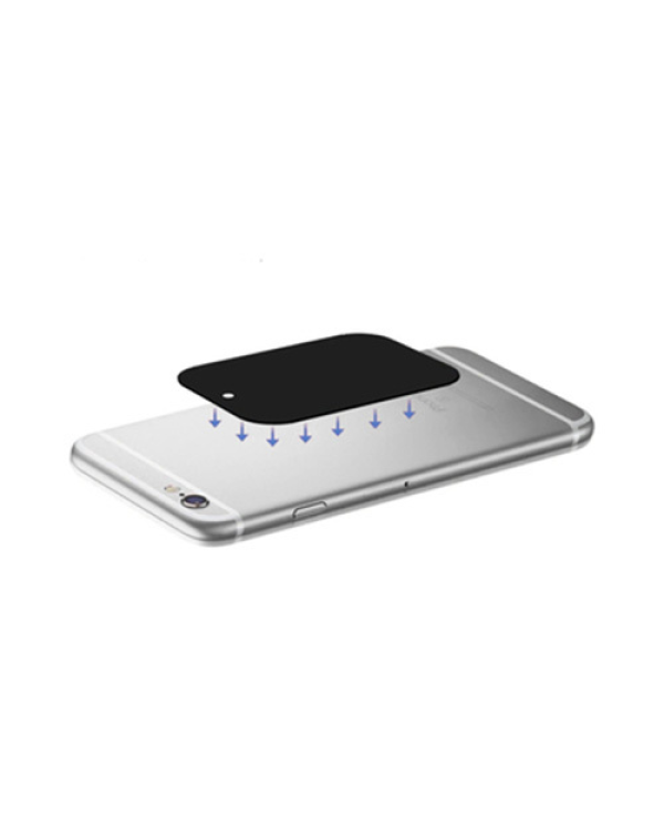 Metal plate for magnet holders - rectangular 35x45mm grey