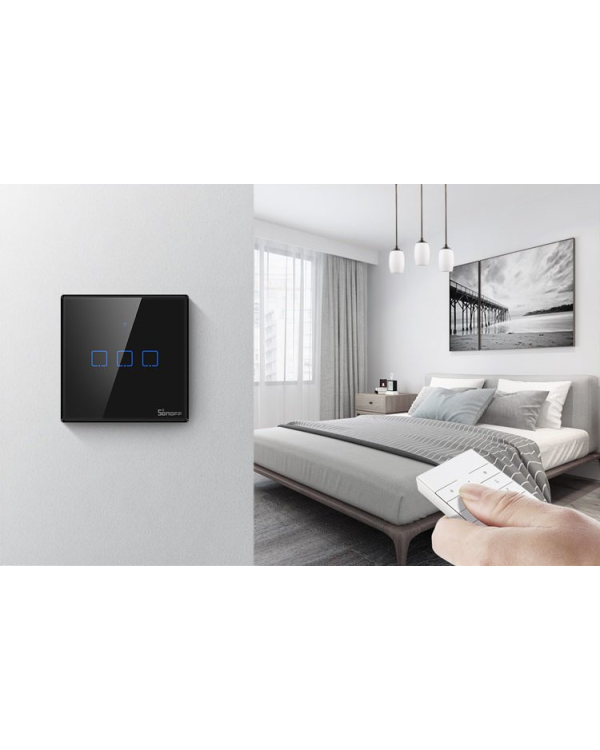 Умный выключатель WiFi + RF 433 Sonoff T3 EU TX (3-канала)