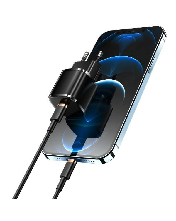 USAMS Ład. siec. 1xUSB-C T36 mini 20W (only head) PD3.0 Fast Charging biały|white CC124TC02 (US-CC124)