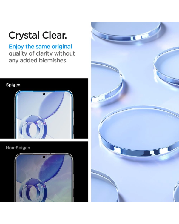 TEMPERED GLASS Spigen GLAS.TR "EZ FIT" 2-PACK GALAXY S23 CLEAR