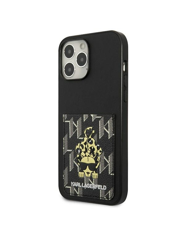 Karl Lagerfeld KLHCP13XCANCNK iPhone 13 Pro Max 6,7" hardcase czarny|black Karlimals Cardslot