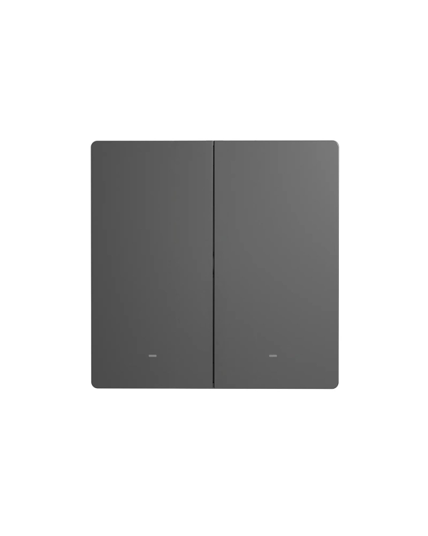 Sonoff умный 2-канальный Wi-Fi настенный выключатель черный (M5-2C-86)