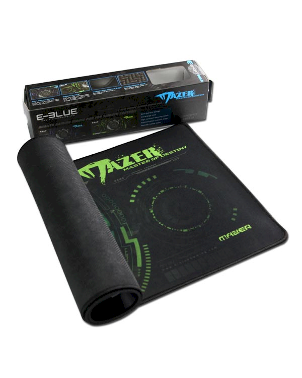 Игровой коврик для мыши E-Blue Mazer XL черный / зеленый 800x300мм