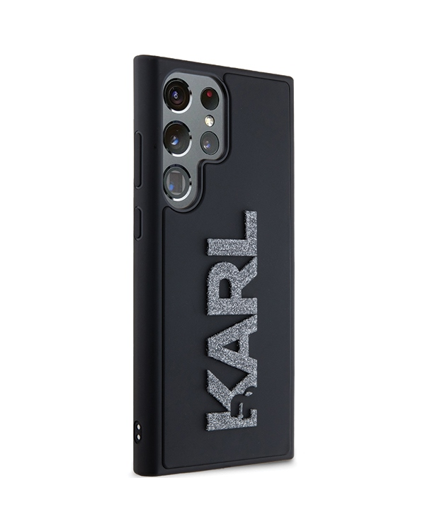 Karl Lagerfeld KLHCS24L3DMBKCK S24 Ultra S928 czarny|black чехол для телефона 3D резиновый глиттер логотип