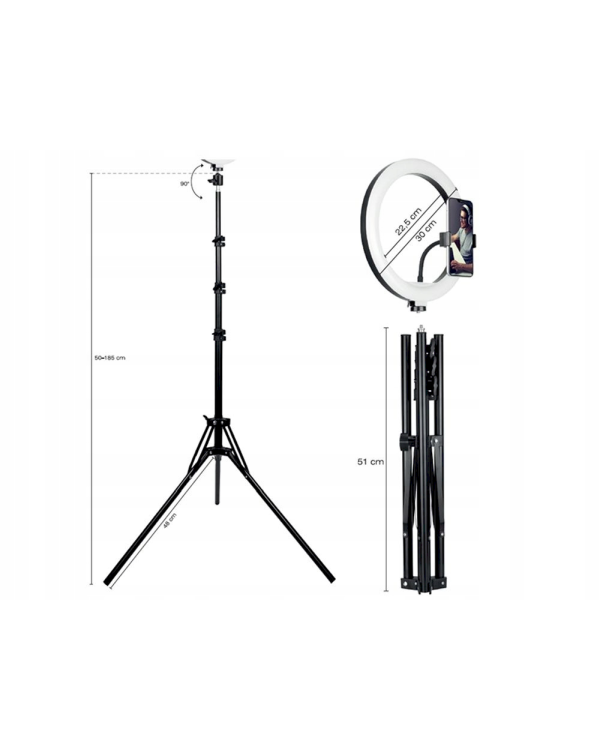 Tracer Универсальный Трипод для Блоггинга и Стримеров (Комплект Лампа + Штатив)