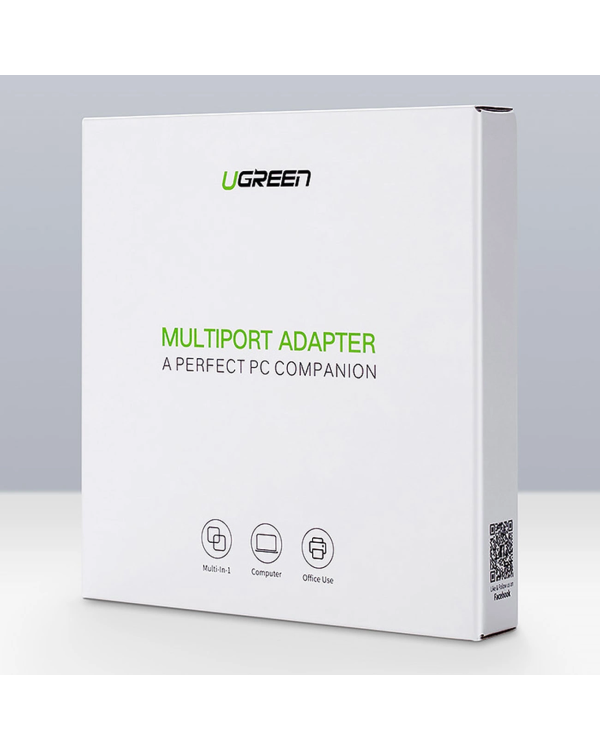 Ugreen 20265 USB-A | RJ45 1000 Mbps HUB 3x USB 3.0 сетевой адаптер - черный