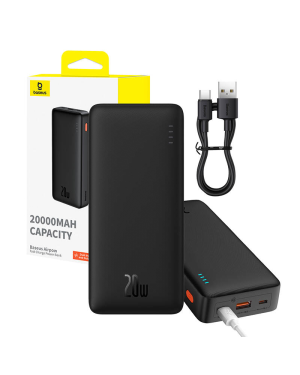 Baseus Airpow 20000mAh 20W powerbank (черный)