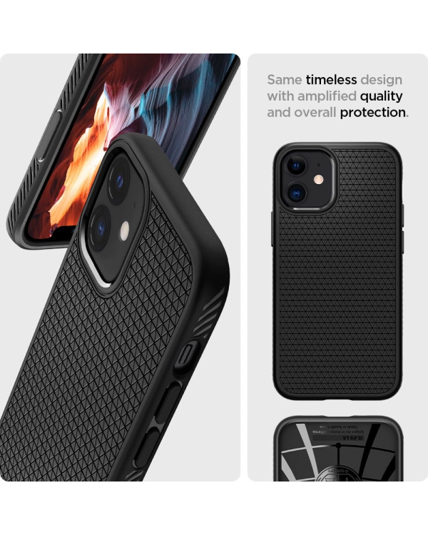 Spigen LIQUID AIR IPHONE 12 MINI MATTE ЧЕРНЫЙ