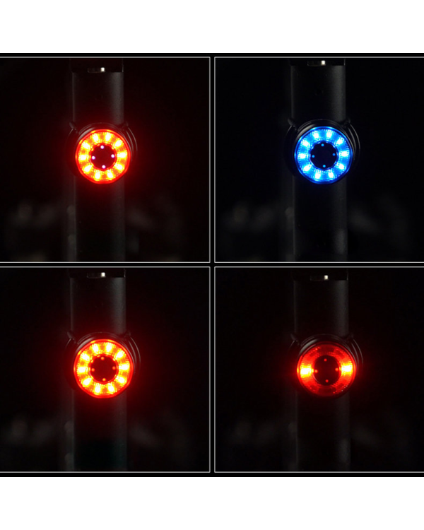 Wozinsky светодиодный задний велосипедный фонарь с микро USB красный свет 5 режимов черный (WRBLB2)