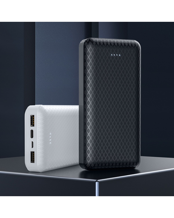 Borofone Power Bank 20000mAh BJ3A Minimalist - 2xUSB - black