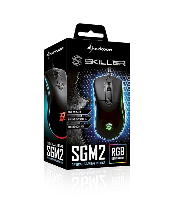Sharkoon Skiller SGM2 игровая мышь LED /  6400 DPI / USB / черная