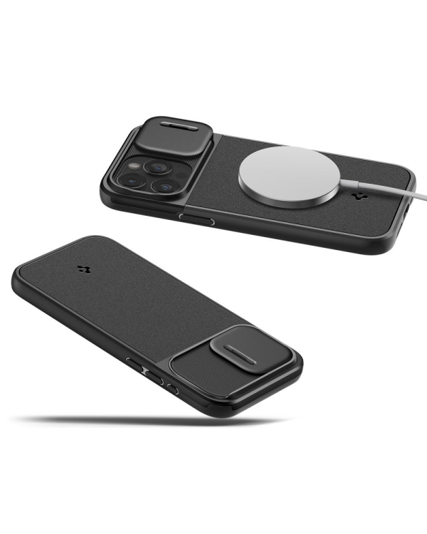 SPIGEN OPTIK ARMOR MAGSAFE IPHONE 15 PRO ЧЕРНЫЙ