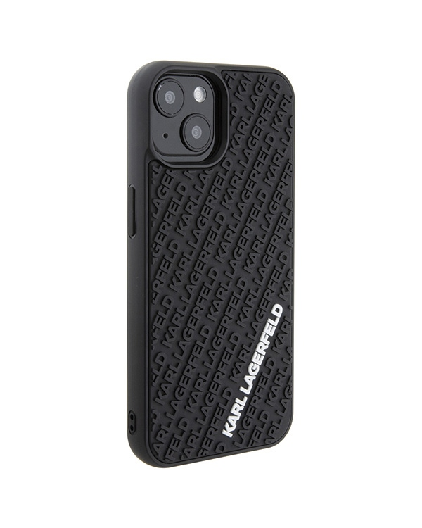 Karl Lagerfeld KLHCP15S3DMKRLK iPhone 15 6.1" czarny|black hardcase 3D Rubber Multi Logo