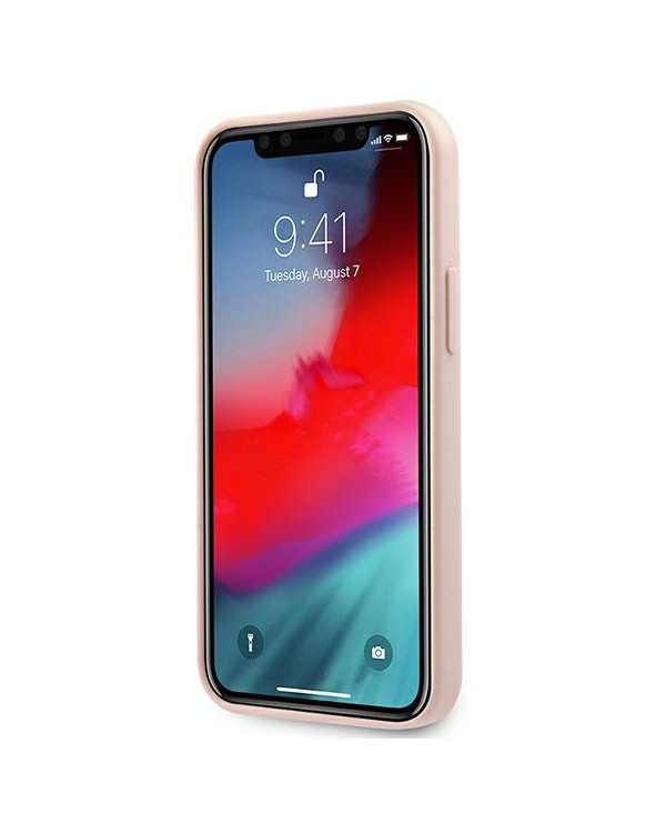 Karl Lagerfeld KLHCP12SSLFKPI iPhone 12 mini 5,4" hardcase jasnoróżowy|light pink Silicone Iconic