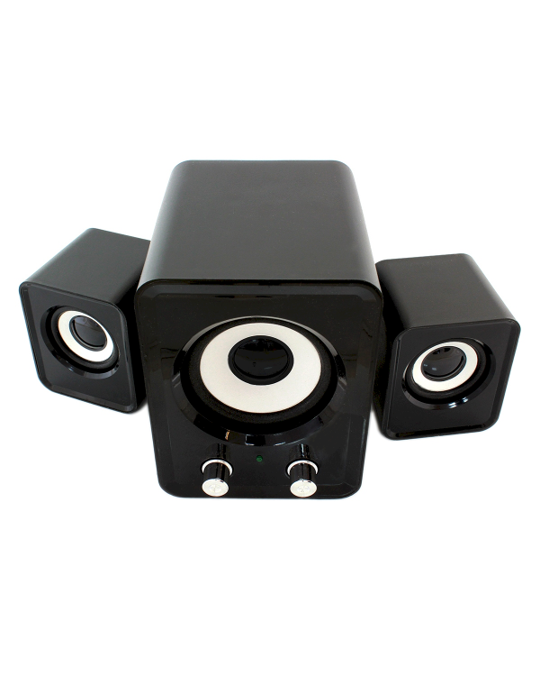 Мультимедийные колонки Goodbuy с сабвуфером 3,5 мм / USB, черные