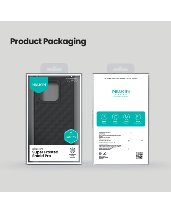 Nillkin Super Frosted PRO Back Cover for Xiaomi 14T Pro Black