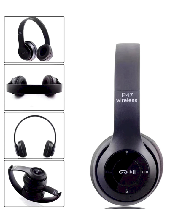 Беспроводные наушники Goodbuy P47 / bluetooth 5.0 / черные