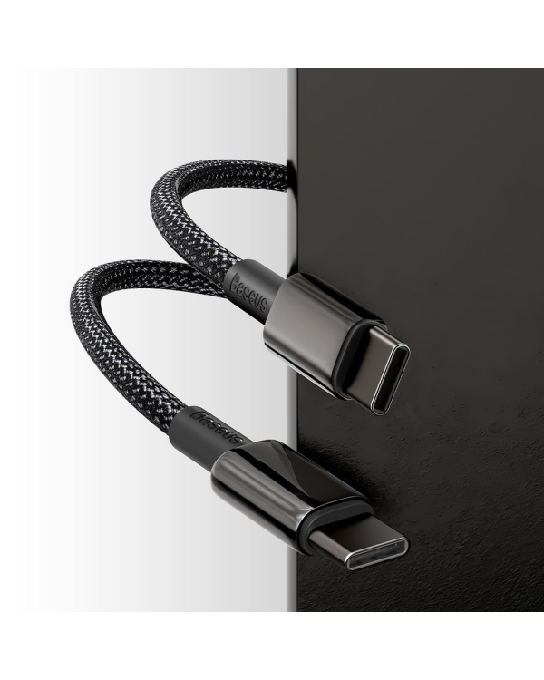 Кабель Baseus Tungsten Gold Type-C - Type-C | 100 Вт | 2 м | черный