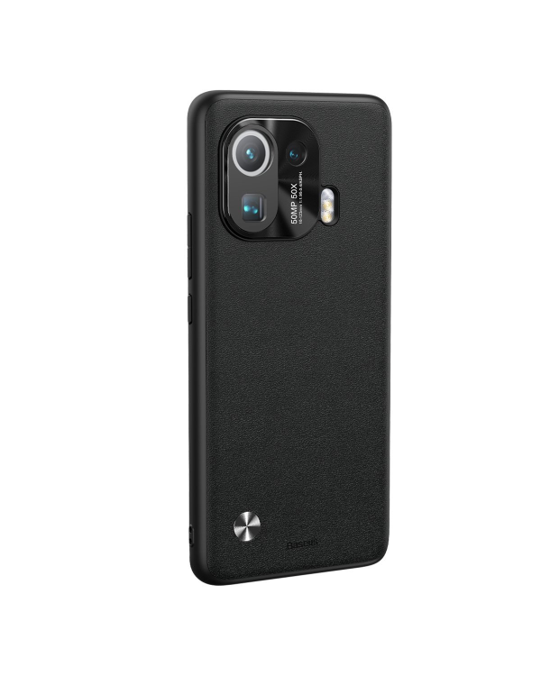 Baseus Alloy Leather Protective Case For Xiaomi Mi 11 pro (black)