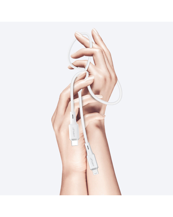 Кабель Acefast MFI USB Type C - Lightning 1.2m, 30W, 3A белый (C2-01 белый)