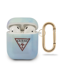 Guess GUACA2TPUMCGC02 Чехол для AirPods niebieski|blue Tie & Dye Collection