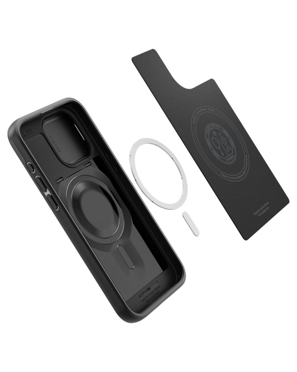 SPIGEN OPTIK ARMOR MAGSAFE IPHONE 15 PRO ЧЕРНЫЙ