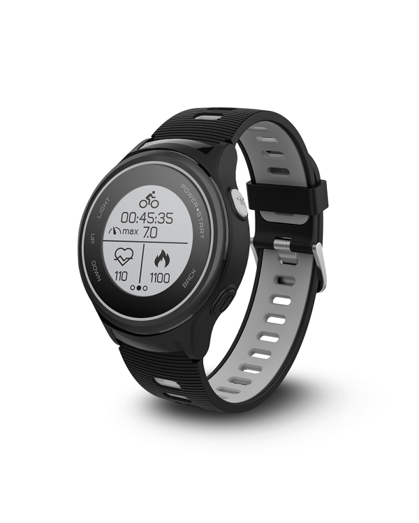 Forever Smart SW-600 Triplex Умные Часы GPS / Пульсометр / IP68 / BT 4.2 / Компасс / Погода / Серые