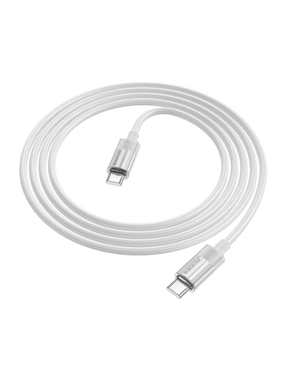 Кабель Borofone BU44 Sincero - тип C - тип C - 60W 3A 1,2 метра серый