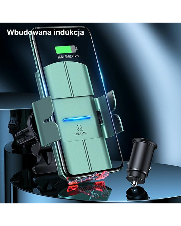 USAMS Индукционное крепление US-CD133 10W Автоматическое для вентиляционной решетки green Starod CD133ZJ02