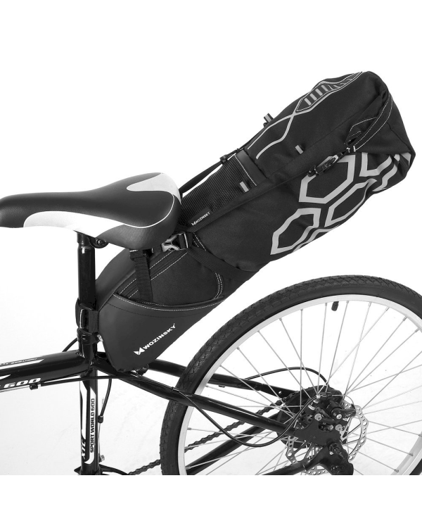 Wozinsky large roomy bicycle bag under the saddle 12 L black (WBB9BK)