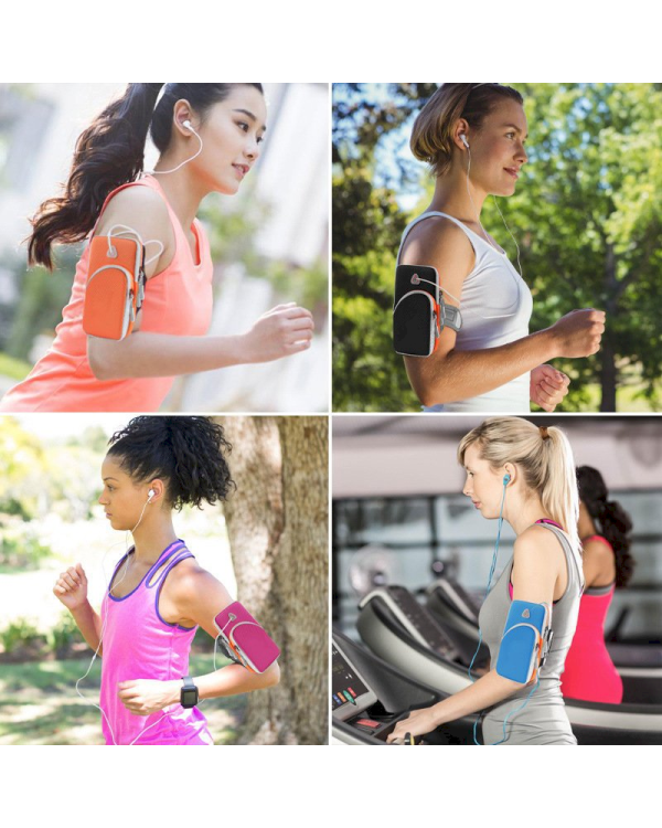 Running armband sports phone band case orange