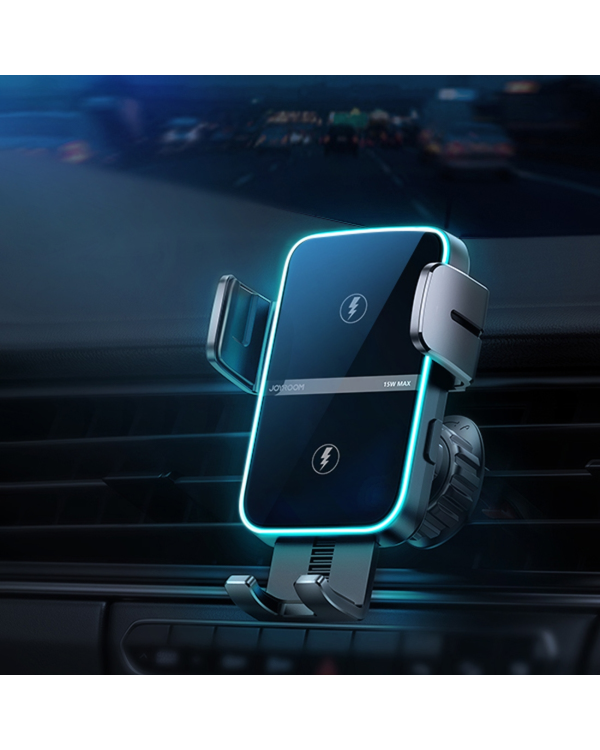 Joyroom JR-ZS246 Dual-Coil Wireless Car Charger Holder (Air Vent)-Black