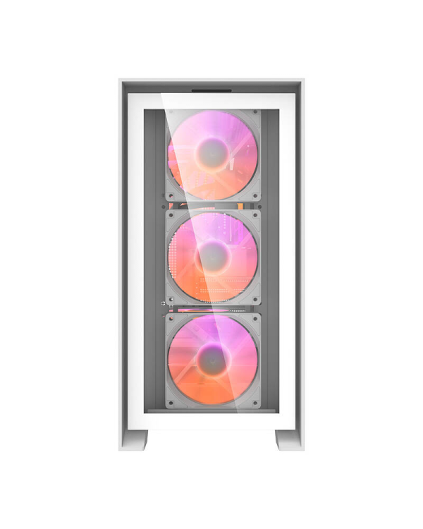 Компьютерный корпус Darkflash DRX70 GLASS + 4 вентилятора RGB (белый)
