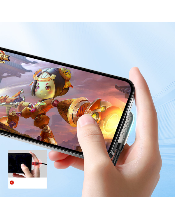 Joyroom Gaming USB Cable - Lightning Charging | Data 2.4A 1.2m Silver (S-1230K3)