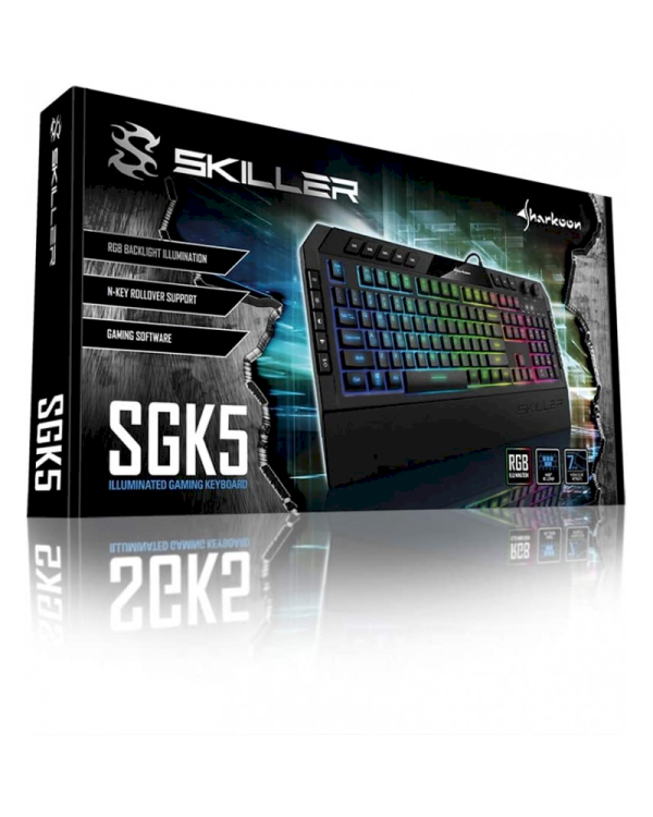 Игровая клавиатура Sharkoon Skiller SGK5 со светодиодной подсветкой / мультиуправление