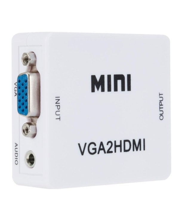 Fusion конвертер видеосигнала VGA в HDMI (+ Audio) Белый