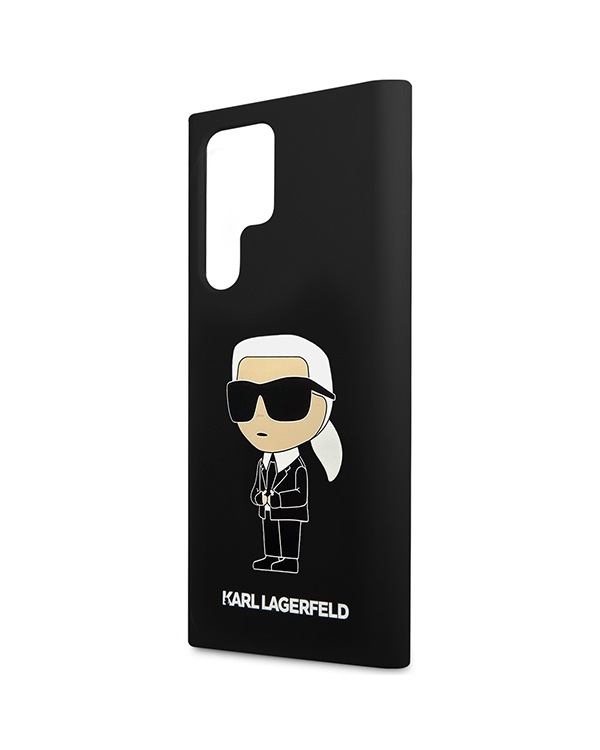Karl Lagerfeld KLHCS23LSNIKBCK S23 Ultra S918 hardcase czarny|black Silicone Ikonik