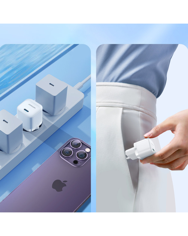 Mini charger USB C 20W PD Joyroom JR-TCF02 - White