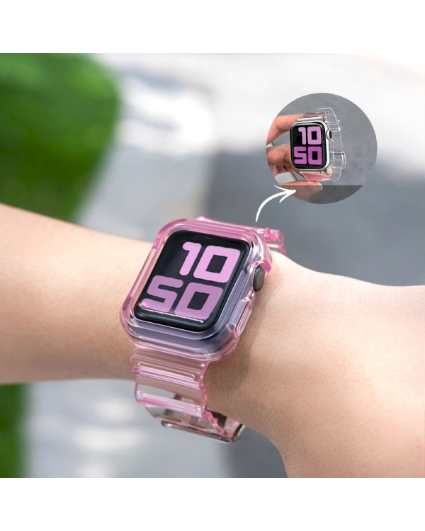 Fusion Light Set силиконовый ремешок для Apple Watch 42mm / 44mm / 45мм красный