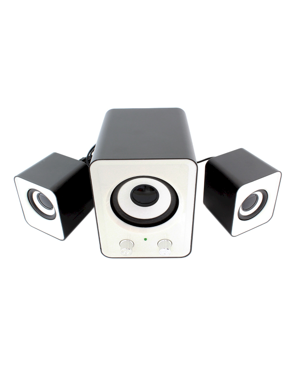 Мультимедийные колонки Fusion Mini с сабвуфером 3,5 мм / USB, черные