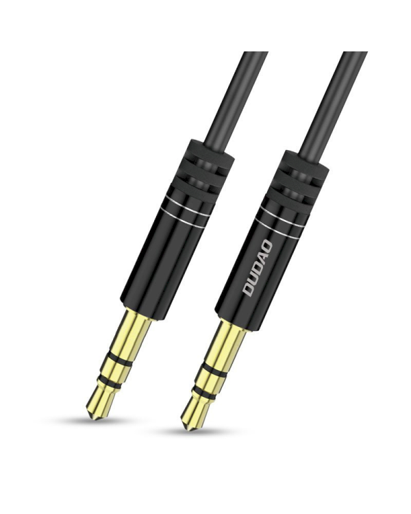Dudao long extensible AUX mini jack 3.5mm cable spring ~ 170cm black (L12 black)