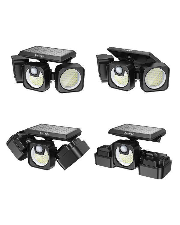 Светодиодный светильник на солнечной батарее Blitzwolf BW-OLT7 с датчиком сумерек и движения, 2200мАч