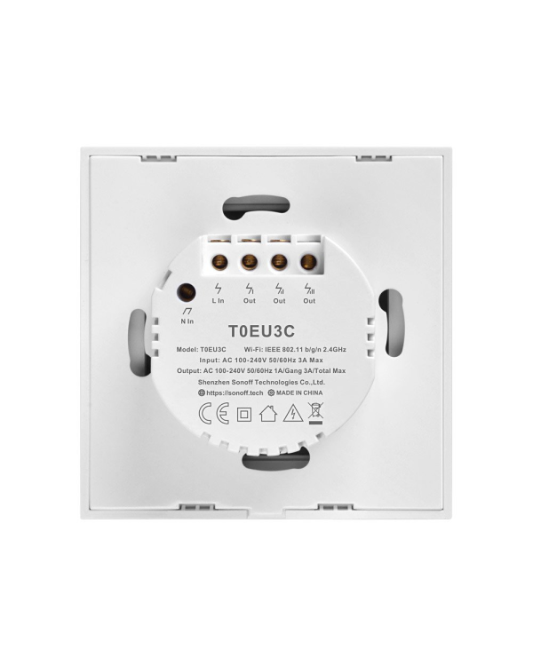 Умный выключатель WiFi Sonoff T0 EU TX (3-канальный)