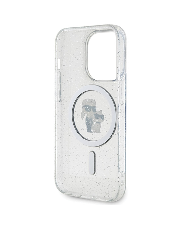 Karl Lagerfeld Karl&Choupette Glitter MagSafe KLHMP15LHGKCNOT Apple iPhone 15 Pro 6.1" чехол для мобильного телефона